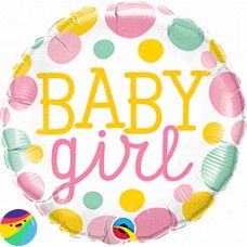 Folija balon - Baby Girl pikice Folija balon - Baby Girl pikice